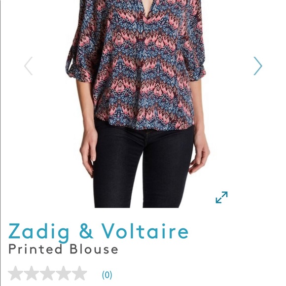 Zadig & Voltaire Deluxe Blouse Size Small - Picture 2 of 5